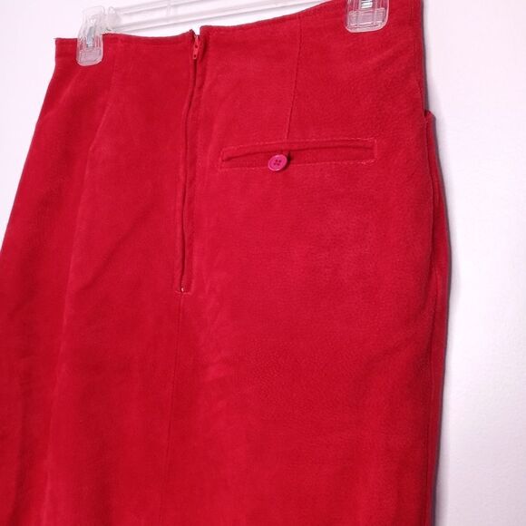 Wilson Leather Red Pencil skirt size 8 - Picture 8 of 11